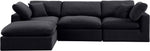 Comfy - 4 Piece Velvet Modular Sectional With Chaise