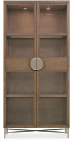 Sonnet - Display Cabinet - Dark Gray / Light Brown