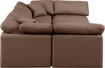 Indulge - Faux Leather 6 Piece Modular Sectional