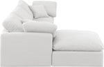 Indulge - Linen 4 Piece Modular Sectional With Chaise - White