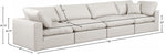 Comfy - Faux Leather Modular Sofa 4 Seats