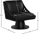 Millwin - Swivel Accent Chair With Black Base