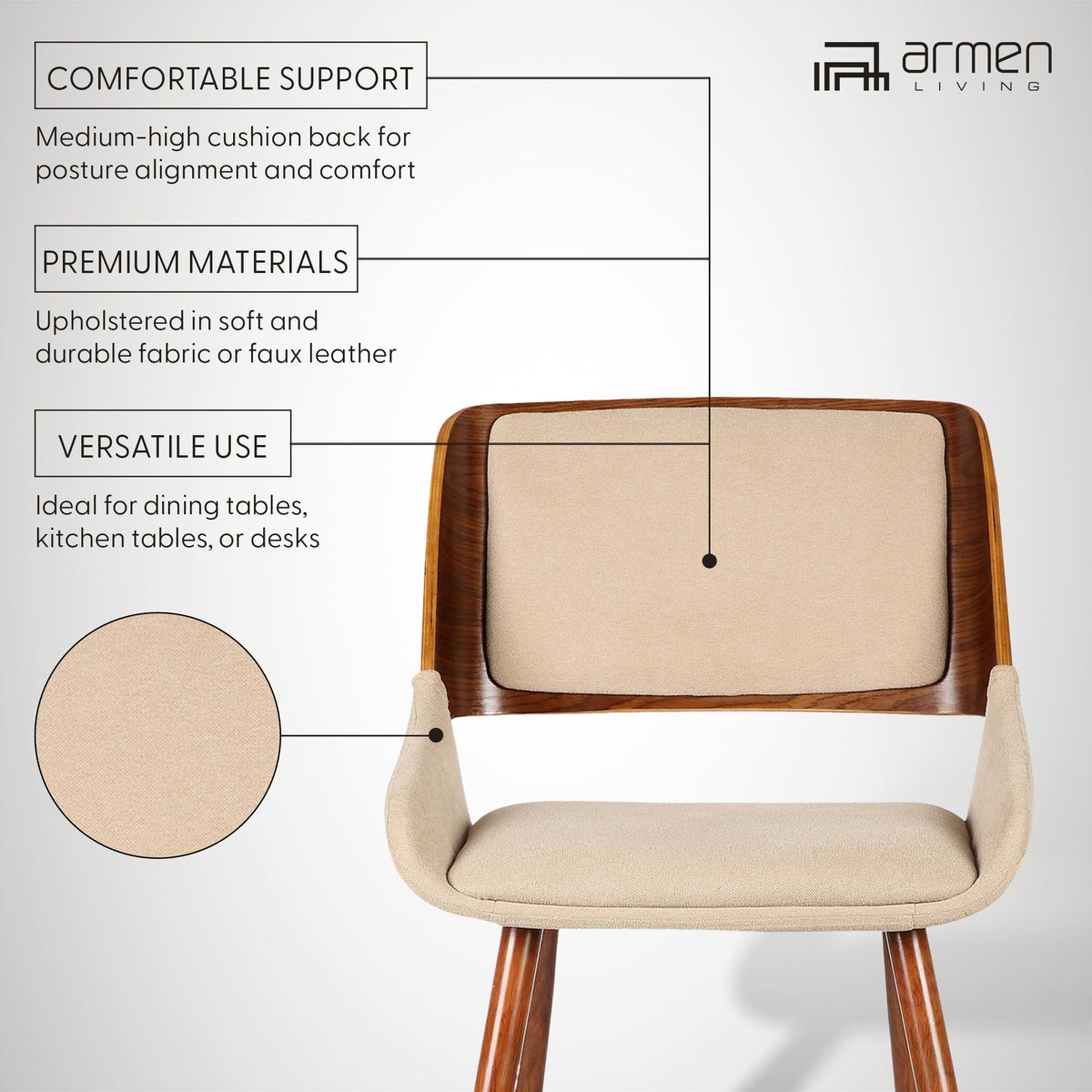 Panda - Mid-Century Dining Chair