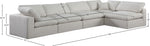 Comfy - 5 Piece Linen Modular Sectional