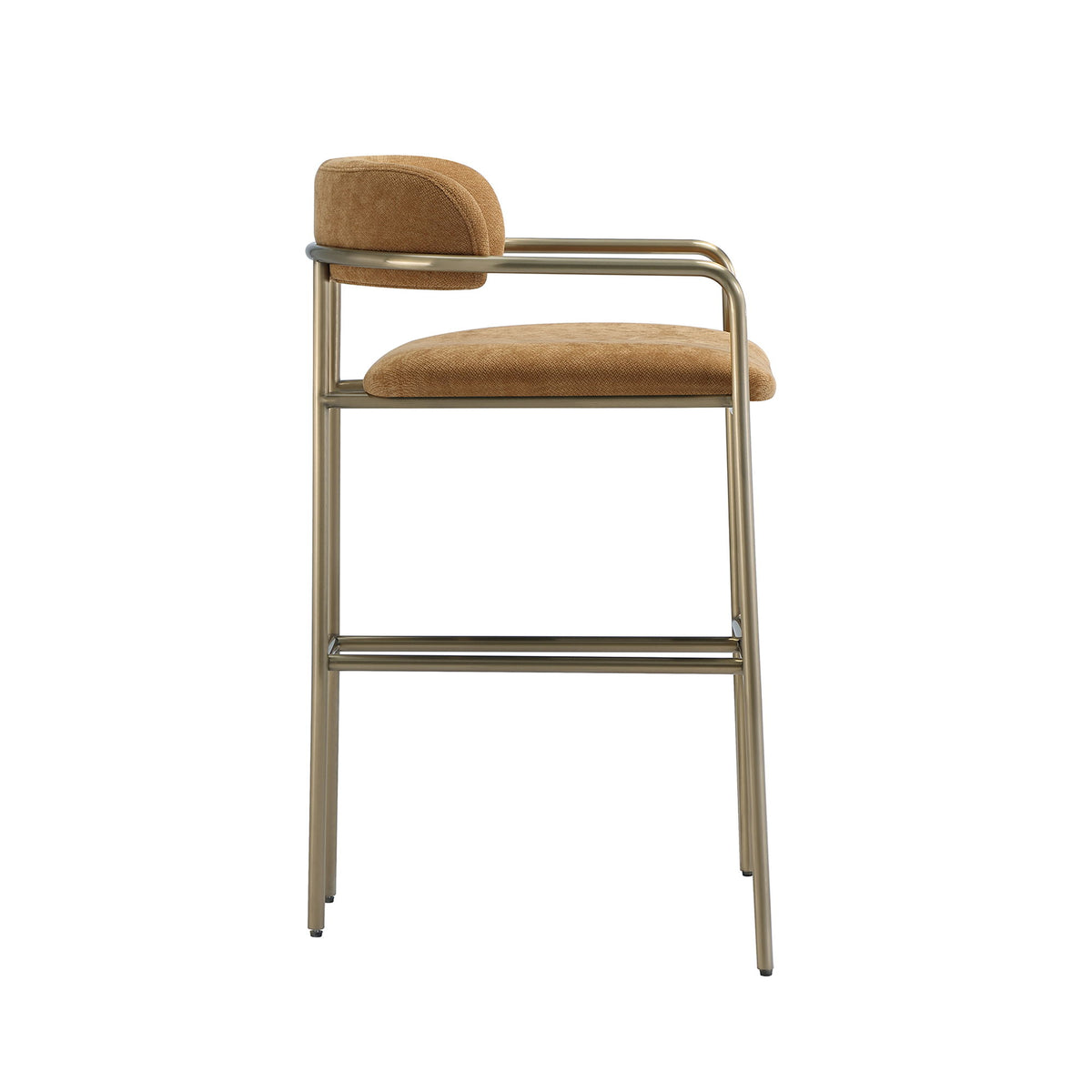 Manhattan Serene - Metal Upholstered Barstool