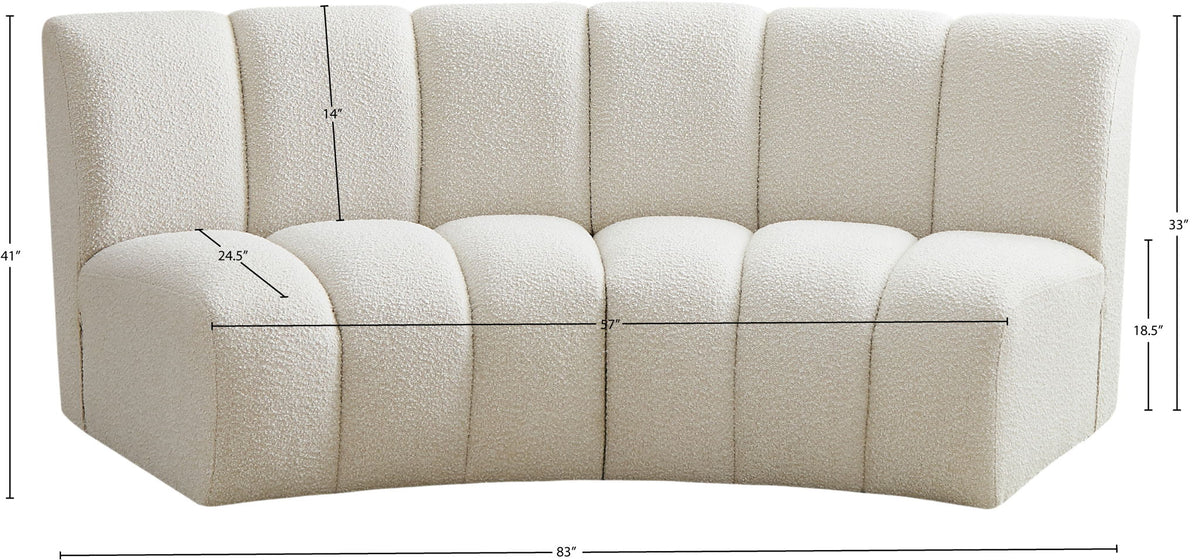 Infinity - 2 Piece Boucle Modular Sectional