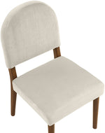 Varinelle - Velvet Dining Chair (Set of 2) - Walnut Frame