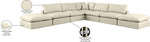 Comfy - 7 Piece Faux Leather Modular Corner Sectional