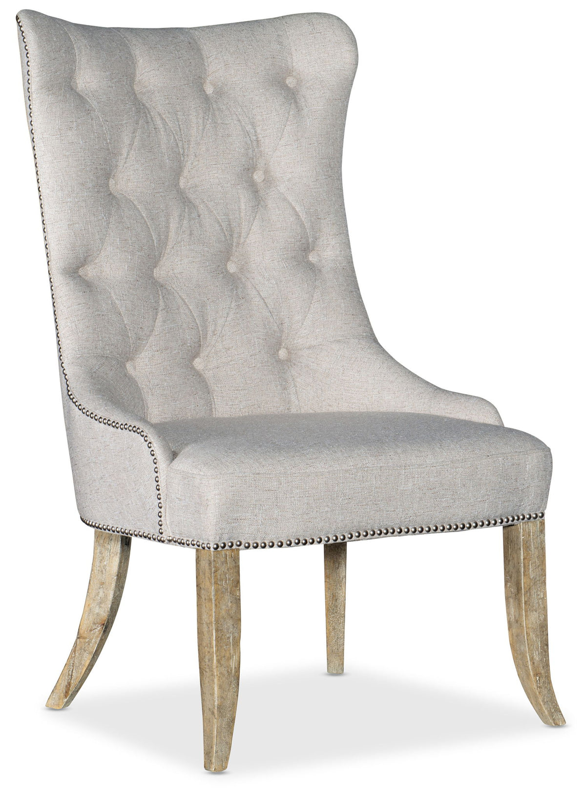 Castella - Tufted Dining Chair - Beige / Light Brown