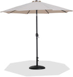 Fiji - Aluminum Patio Umbrella With Round Black Base