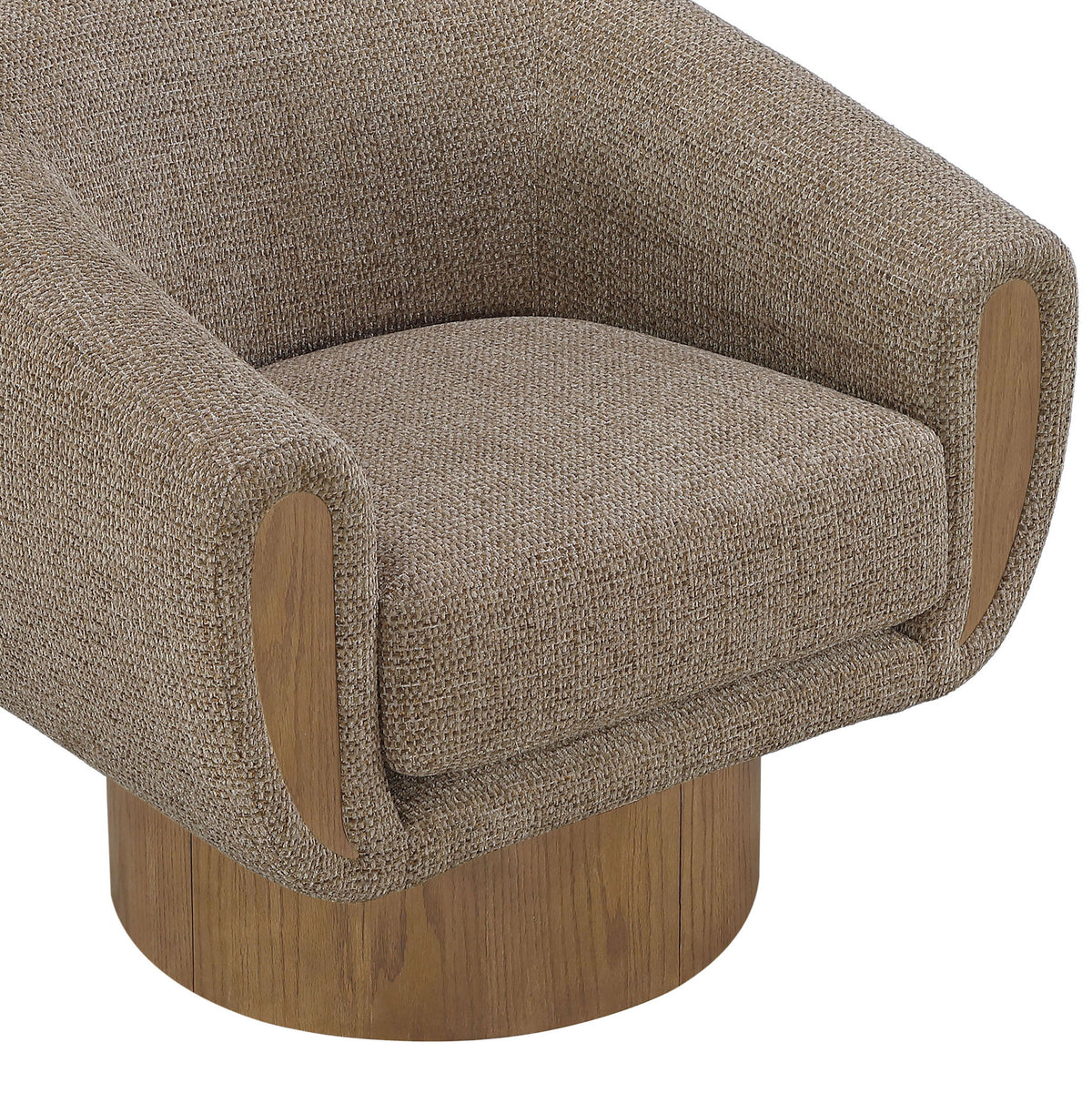 Avella - Interwoven Fabric Swivel Accent Chair