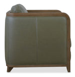 CC - Breeze Accent Chair - Dark Green / Dark Brown
