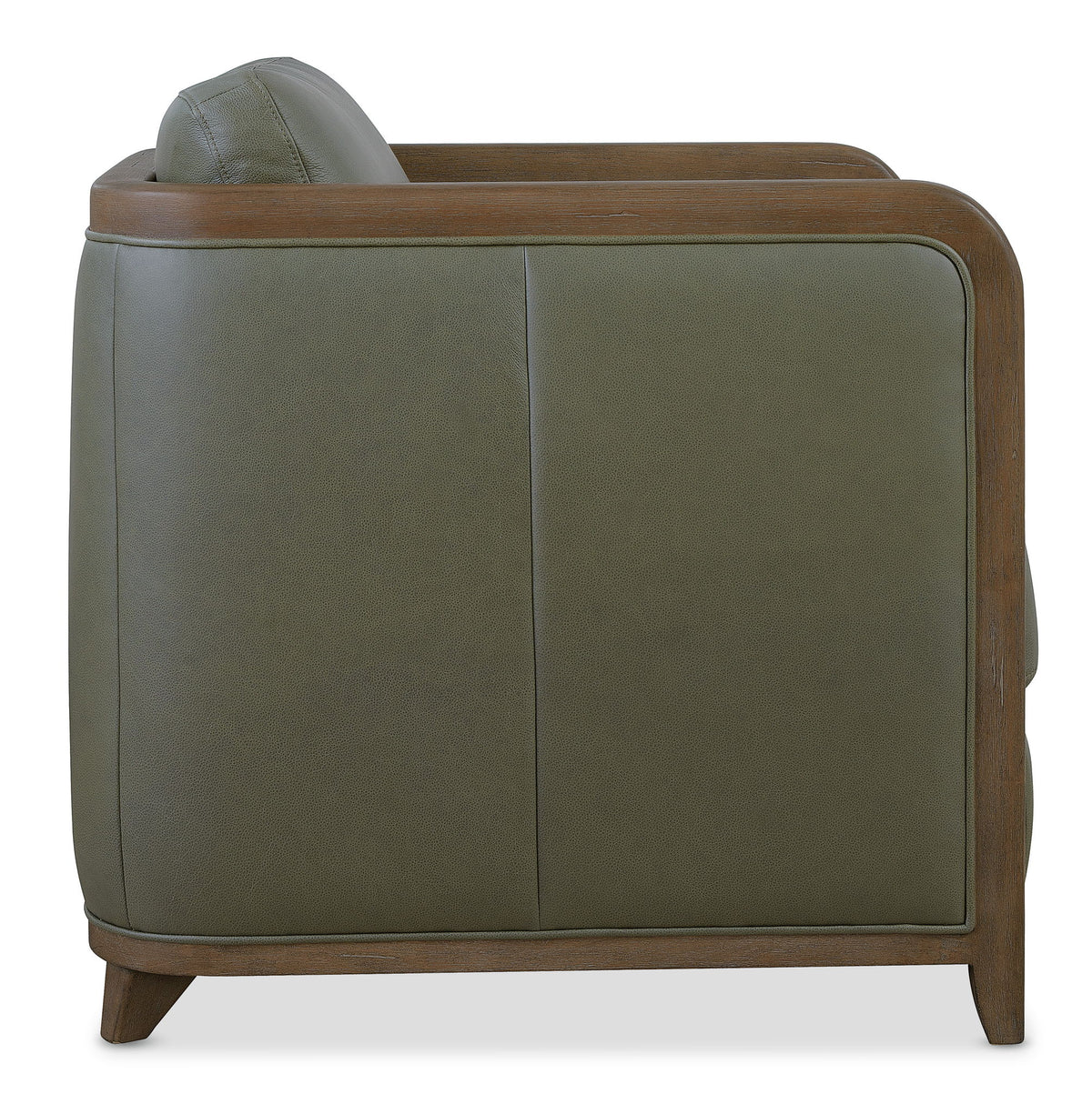 CC - Breeze Accent Chair - Dark Green / Dark Brown