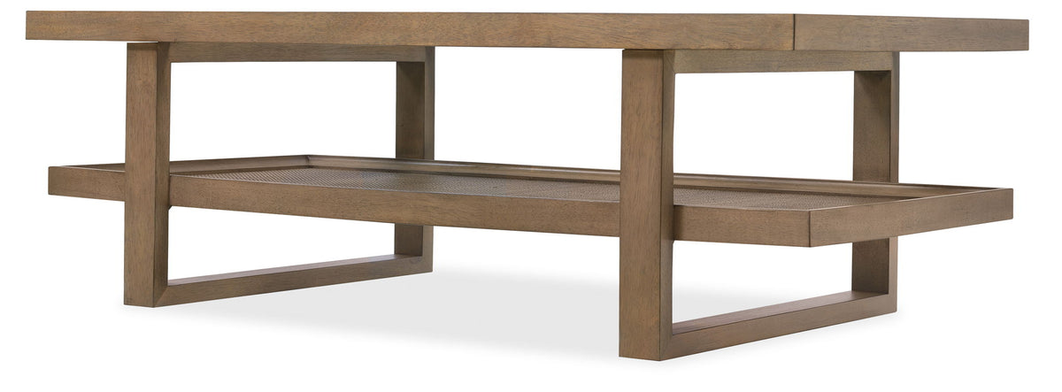 Sonnet - Rectangular Cocktail Table - Dark Gray / Dark Brown