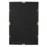Larkin - Dark Wood & Brass Mirror - Dark Brown