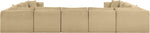Shaggy - Fabric 9 Piece Modular U-Shaped Sectional