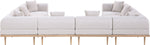 Laguna - 8 Piece Resilient Water Resistant Fabric 142" Upholstered Outdoor Patio Modular Sectional