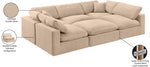 Comfy - 6 Piece Velvet Sectional