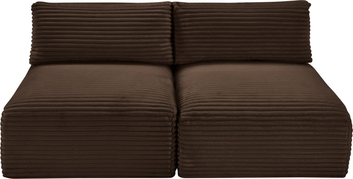 Shaggy - 2 Seat Modular Armless Sofa