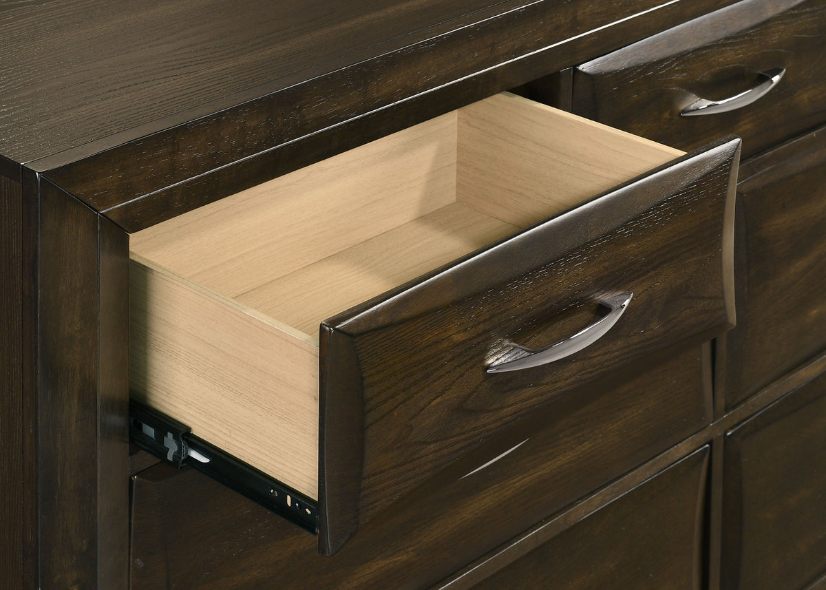 Atlas 4-piece Queen Bedroom Set Dark Oak
