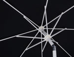 Fiji - Aluminum Patio Umbrella With Round Teak And White Base