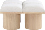 Pavilion - 4 Piece Modular Bench With Natural Base