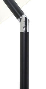 Amalfi - Aluminum Patio Umbrella - Light Brown Base / Black Pole