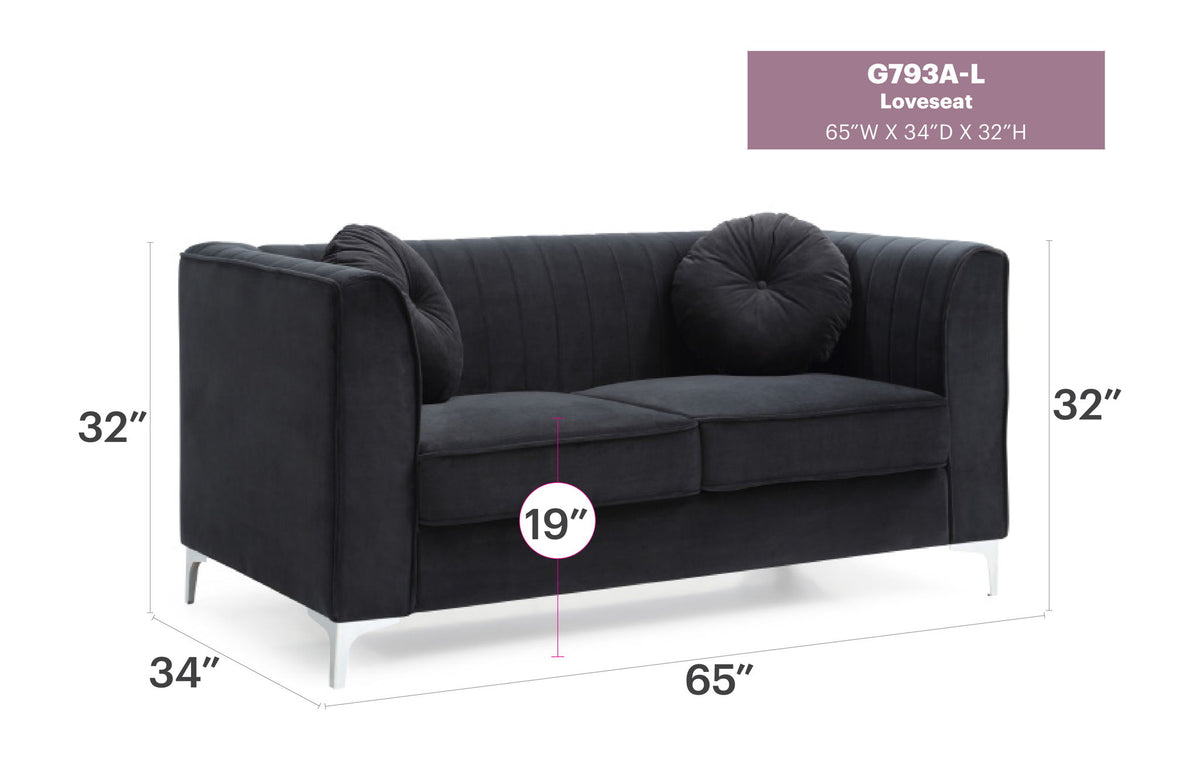 Glory Furniture - Delray - Loveseat