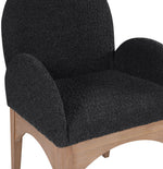 Waldorf - Boucle Dining Arm Chair With Natural Legs