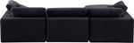 Comfy - 4 Piece Velvet Modular Sectional With Chaise