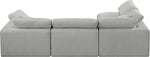 Comfy - 4 Piece Linen Fabric Modular Armless Sectional