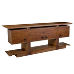 Hewned Joist - 4 Door Cabinet - Dark Brown