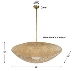 Bonnet - 1 Light Pendant 2 Cartons - Brass