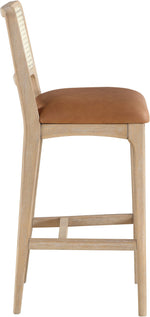 Atrium - Upholstered Bar Stool (Set of 2) - Brushed Natural Frame