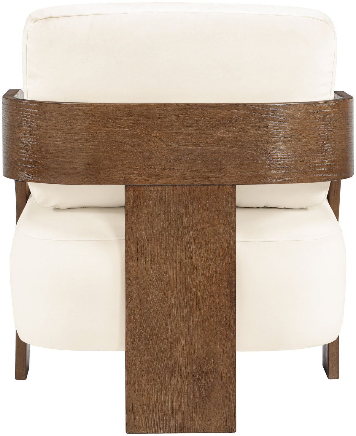 Cedra - Velvet Performance Fabric Upholstered Accent Chair - Brown Frame