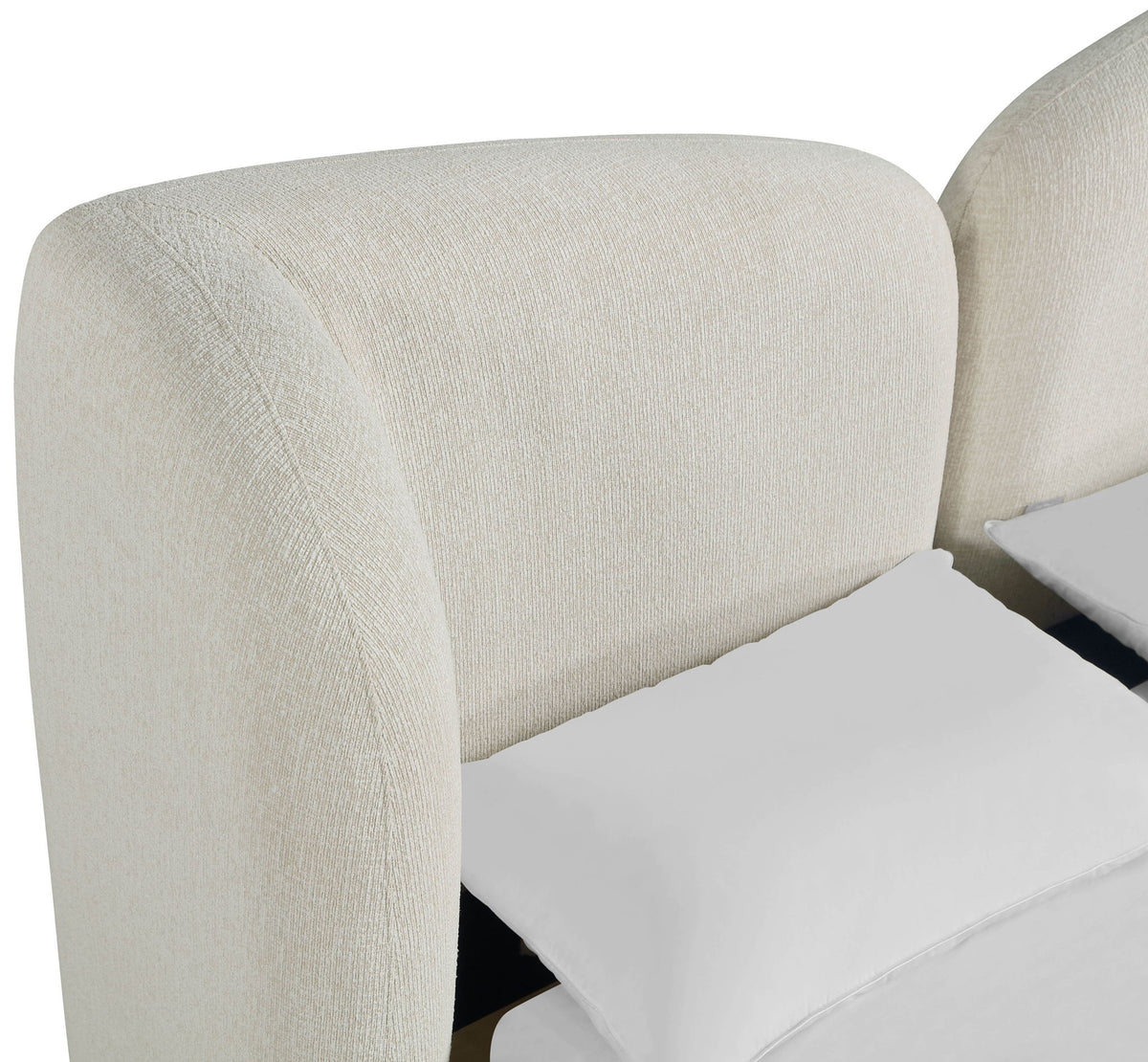 Elowen - Chenille Fabric Upholstered Bed