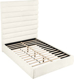 Adam - Chenille Fabric Bed With 89" Headboard