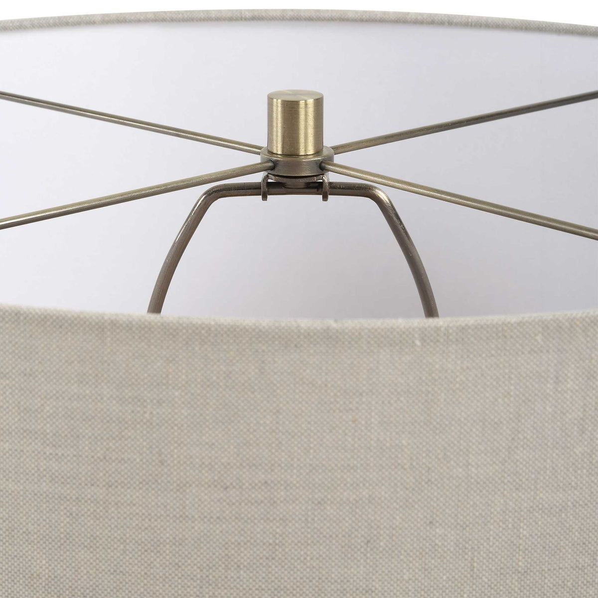 Maliyah - Linen Table Lamp - White