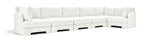 Hammond - Velvet Performance Fabric Upholstered 6 Piece L-Shaped Sectional