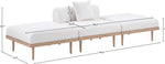 Laguna - 3 Piece Resilient Water Resistant Fabric Outdoor Patio Armless Modular Sofa