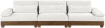 Turin - Chenille Fabric Upholstered Modular Sectional - Cream