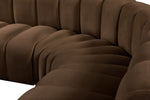 Arc - Velvet 6 Piece Corner Modular Sofa
