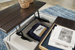Darborn - Lift Top Cocktail Table - Gray / Brown