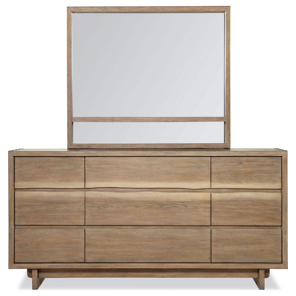 Stillwater Dresser with Mirror Weathered Oak