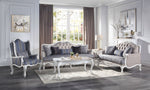 Ciddrenar - Loveseat With 3 Pillows - Fabric & White