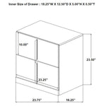 Ines 4-piece Eastern King Bedroom Set Grey and White High Gloss