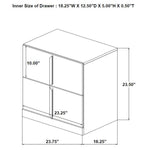 Ines 4-piece Queen Bedroom Set Navy and White High Gloss