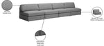 Beckham - Modular 4 Seats Armless Sofa