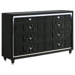 Lorient 4-piece Eastern King Bedroom Set Black