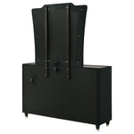 Lorient 8-drawer LED Dresser with Mirror Black